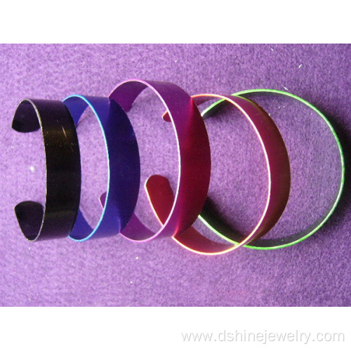 Personalized Bangle Bracelets Aluminum Alloy Bangles Cuff